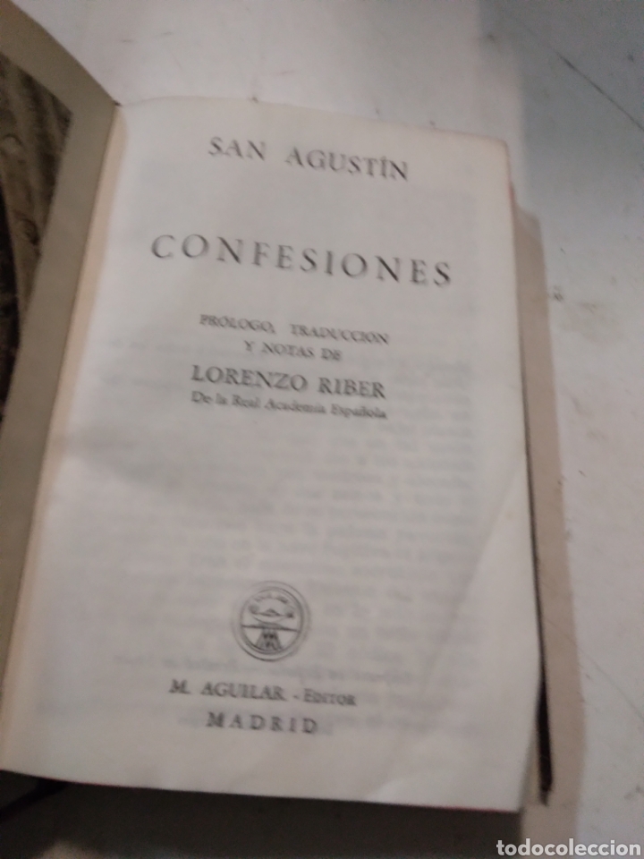 Libros de segunda mano: San Agust&iacute;n, Confesiones, Aguilar - Foto 3