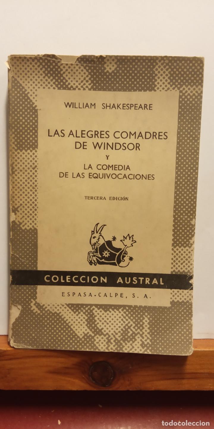 Libros de segunda mano: LAS ALEGRES COMADRES DE WINDSOR. LA COMEDIA DE LAS EQUI WILLIAM SHAKESPEARE. EDITORIAL ESPASA CALPE. - Foto 1
