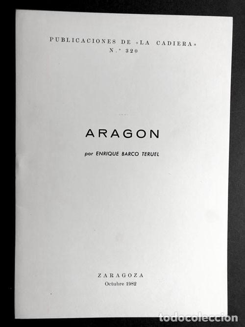 Libros de segunda mano: ARAG&Oacute;N / ENRIQUE BARCO TERUEL / ZARAGOZA 1982 / - Foto 1