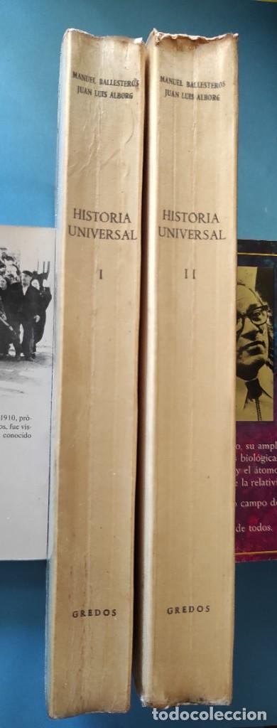 Libros de segunda mano: HISTORIA UNIVERSAL (1) y (2) - Manuel Ballesteros * Juan Luis Alborg - Foto 2