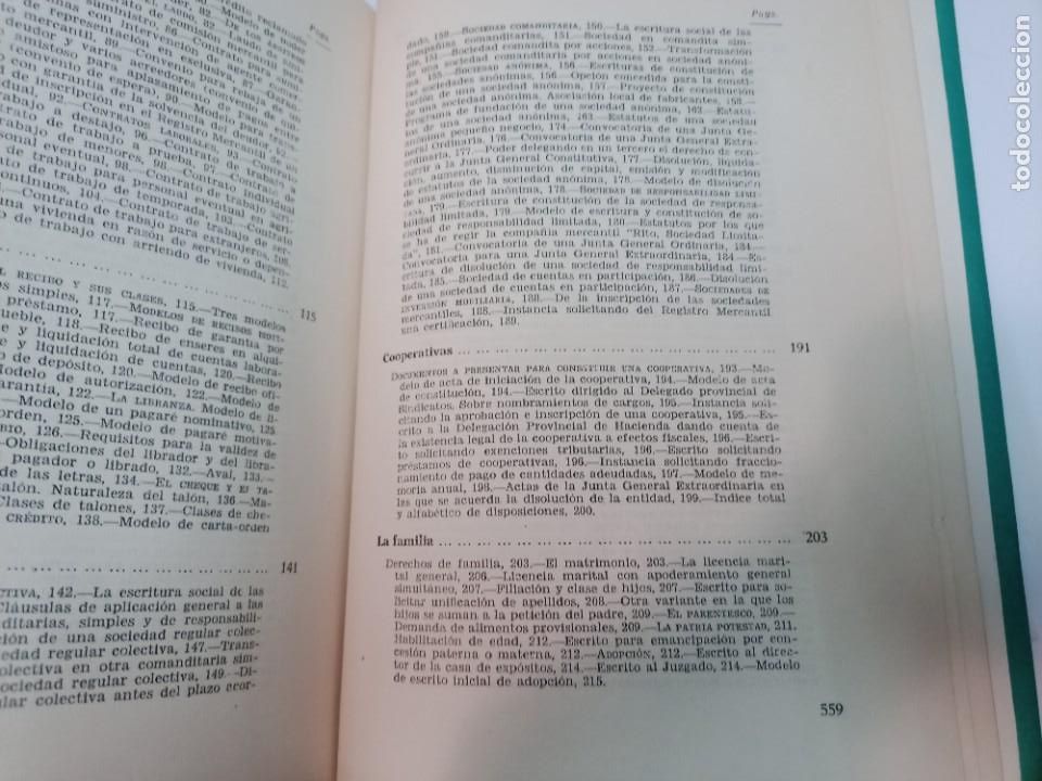 Libros de segunda mano: Formulario de contratos, documentos y escritos SA7054 - Foto 4