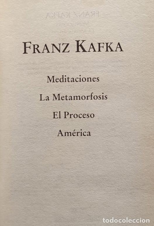 Libros de segunda mano: Franz Kafka - Obras selectas - Foto 2