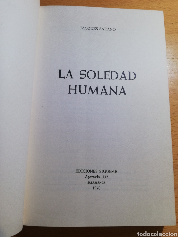 Libros de segunda mano: LA SOLEDAD HUMANA (JACQUES ARANO) - Foto 2