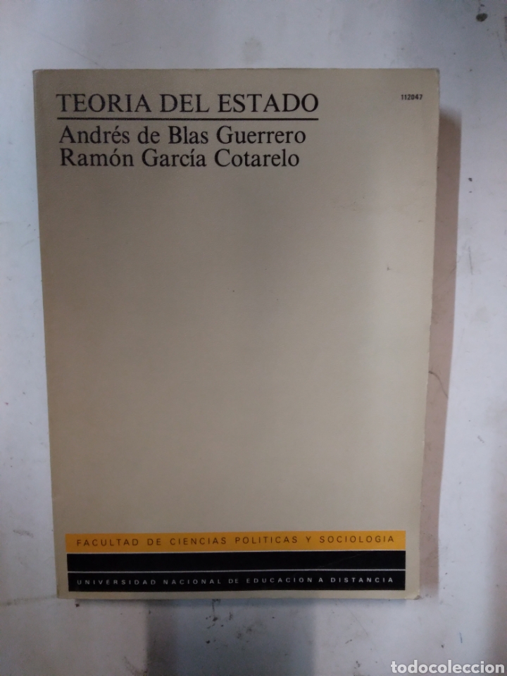 Libros de segunda mano: Teor&iacute;a del Estado, Andr&eacute;s de Blas Guerrero, UNED - Foto 1