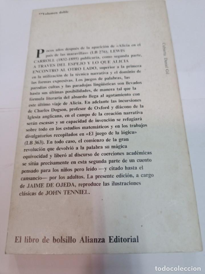 Libros de segunda mano: LEWIS CARROLL Alicia a trav&eacute;s del espejo SA7090 - Foto 2