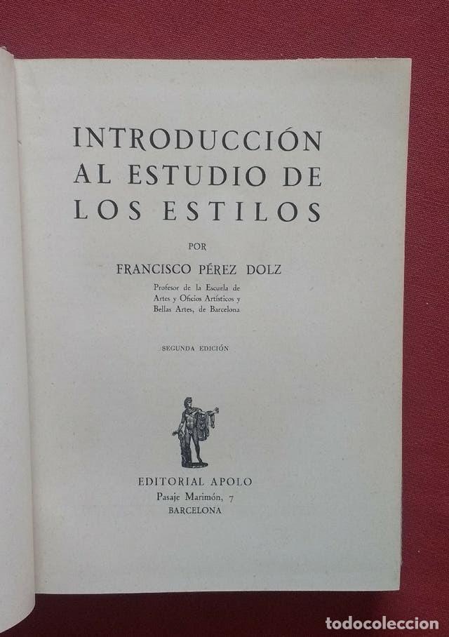 Libros de segunda mano: INTRODUCCION AL ESTUDIO DE LOS ESTILOS - FRANCISCO - Foto 1