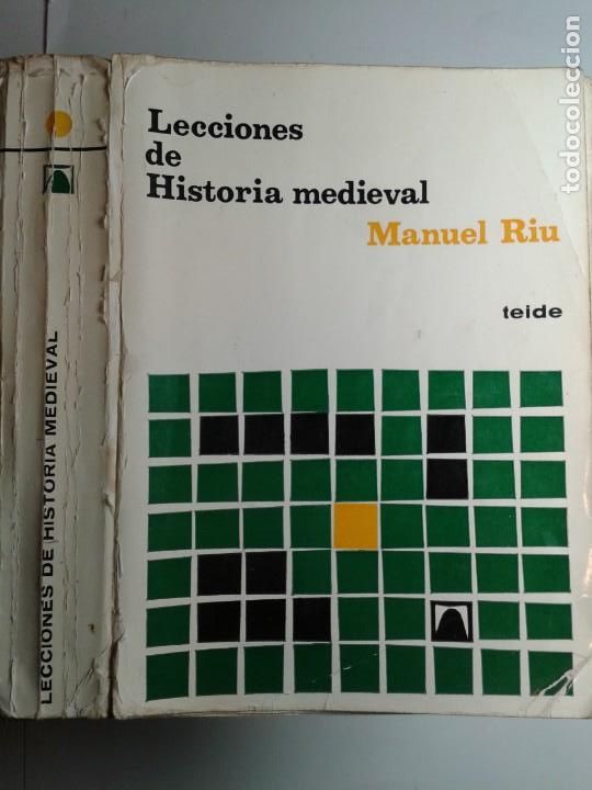 Libros de segunda mano: LECCIONES DE HISTORIA MEDIEVAL 1978 MANUEL RIU 5&ordf; EDICI&Oacute;N TEIDE - Foto 1