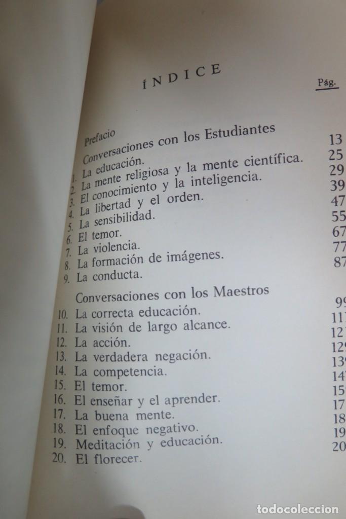 Libros de segunda mano: KRISHNAMURTI Y LA EDUCACI&Oacute;N - Foto 2