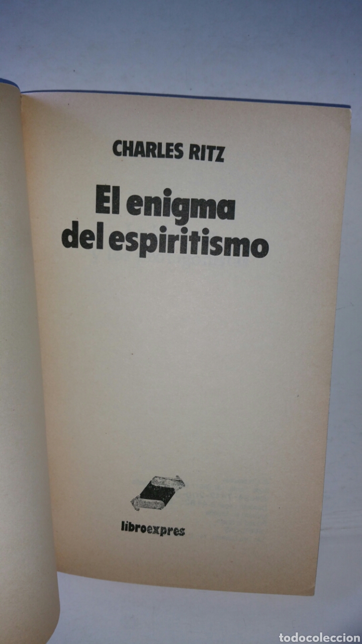 Libros de segunda mano: El enigma del espiritismo. Charles Ritz, libroexpres . - Foto 5