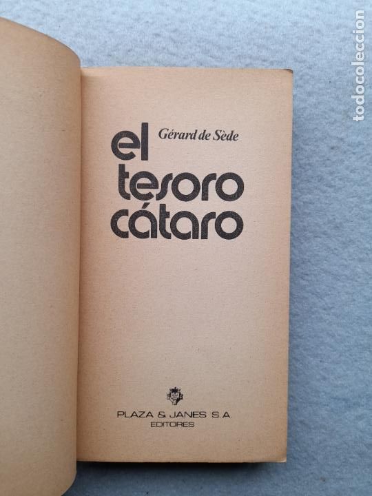 Libros de segunda mano: El Tesoro C&aacute;taro. G&eacute;rard de S&eacute;de. - Foto 2