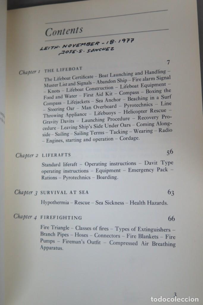 Libros de segunda mano: LIFE SAVING APPLIANCE MANUAL. CAP. LEWIS - Foto 3