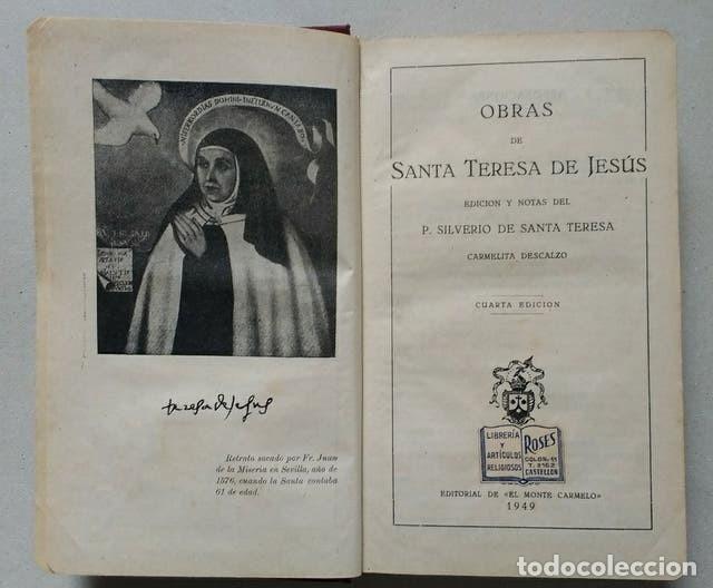 Libros de segunda mano: OBRAS DE SANTA TERESA - 1949 - Foto 2
