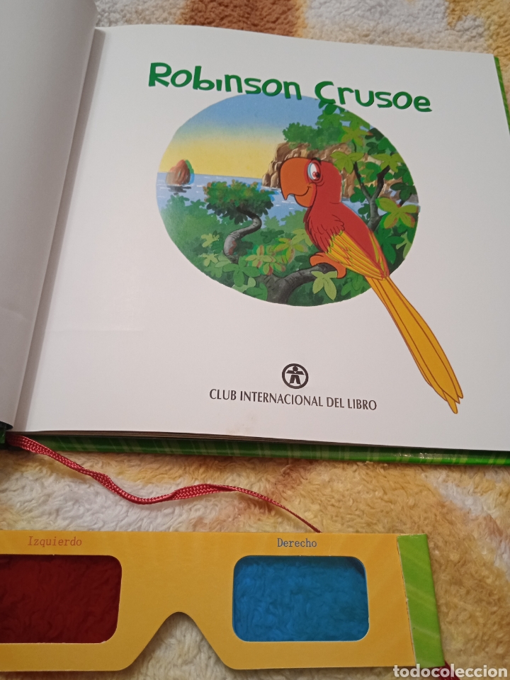Libros de segunda mano: Robinson Crusoe. Los primeros cl&aacute;sico en 3D. - Foto 2