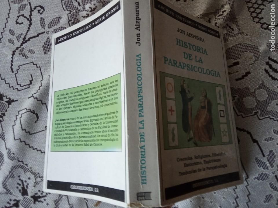 Libros de segunda mano: HISTORIA DE LA PARAPSICOLOGIA .- JON AIZPURUA. - Foto 2