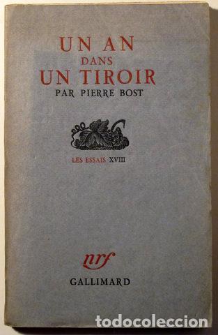 Libros de segunda mano: BOST, Pierre - UN AN DANS UN TIROIR - Paris 1945 - Foto 1