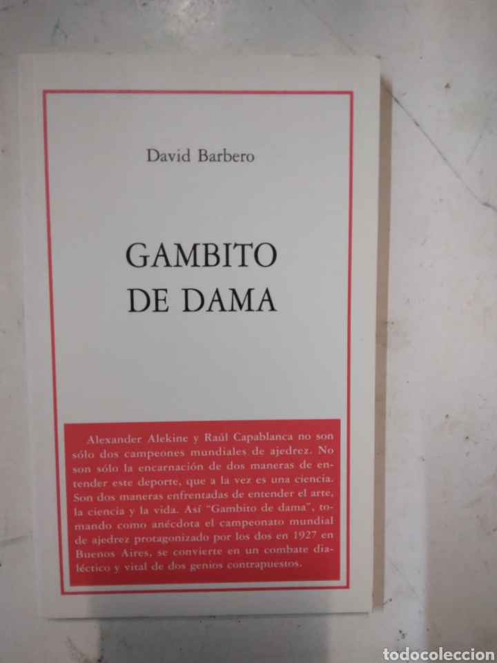 Libros de segunda mano: David Barbero, Gambito de dama, - Foto 1