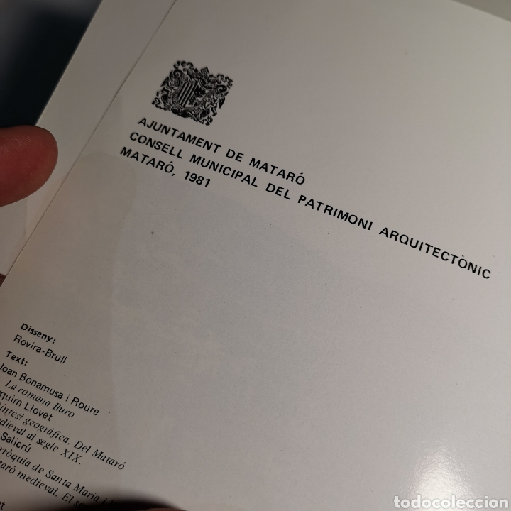Libros de segunda mano: Libro del Patrimonio hist&oacute;rico de Matar&oacute; de 1981.perfecto estado - Foto 4