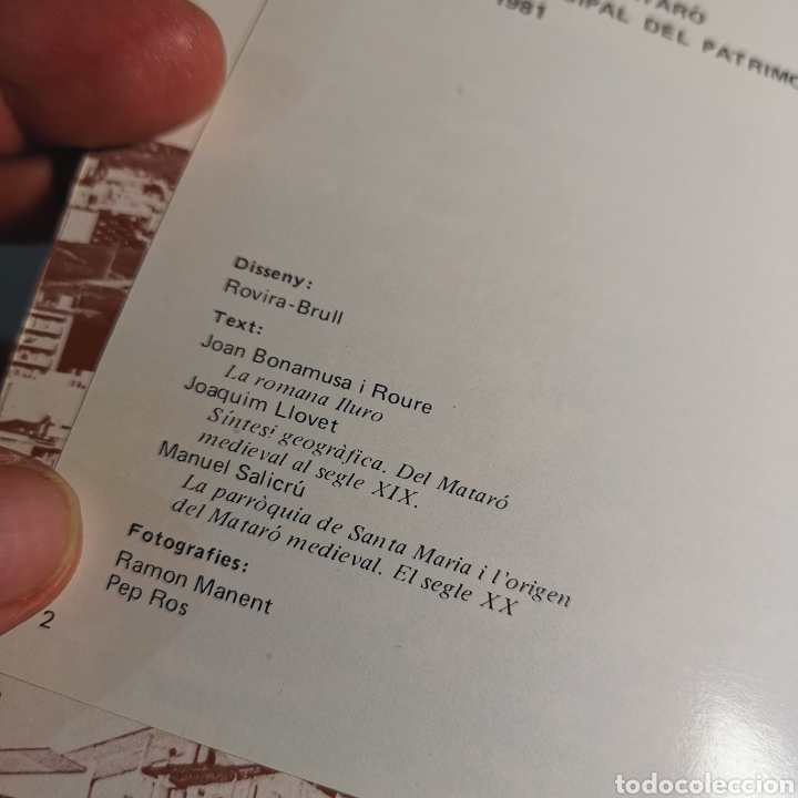 Libros de segunda mano: Libro del Patrimonio hist&oacute;rico de Matar&oacute; de 1981.perfecto estado - Foto 5
