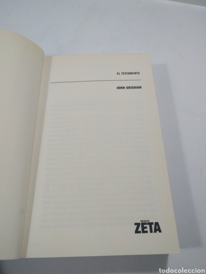 Libros de segunda mano: John grisham. El testamento. Thriller Zeta. - Foto 3