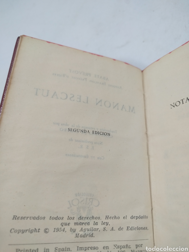 Libros de segunda mano: Manon Lescaut. Colecci&oacute;n crisol. - Foto 2