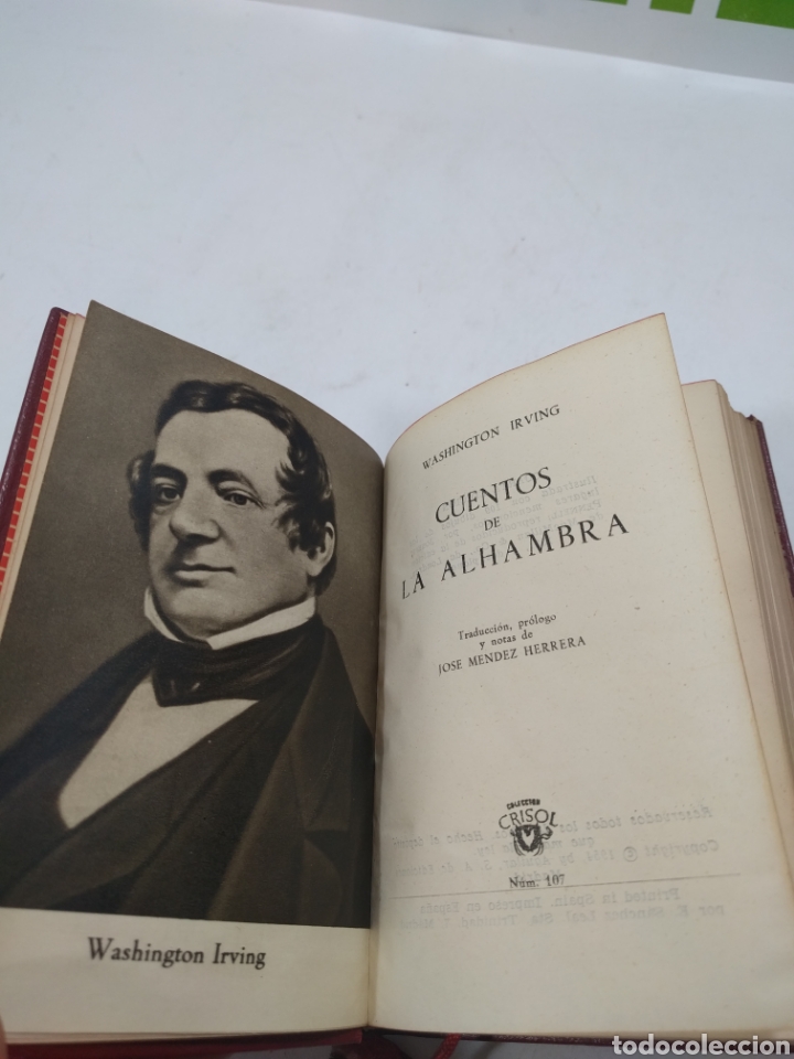 Libros de segunda mano: Cuentos de la Alhambra. Washington Irving. Colecci&oacute;n crisol. - Foto 2