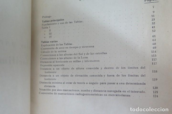 Libros de segunda mano: TABLAS PARA NAVEGACION MARITIMA Y AEREA - Foto 2