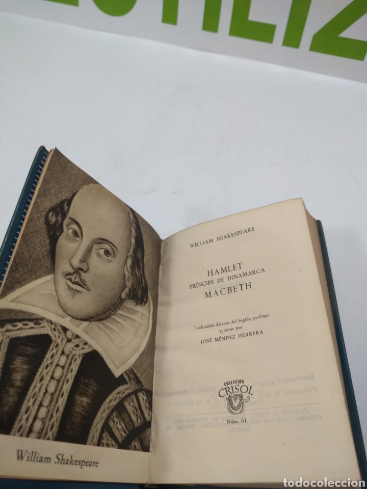 Libros de segunda mano: William Shakespeare. Hamlet. Pr&iacute;ncipe de Dinamarca. Macbeth colecci&oacute;n crisol - Foto 1
