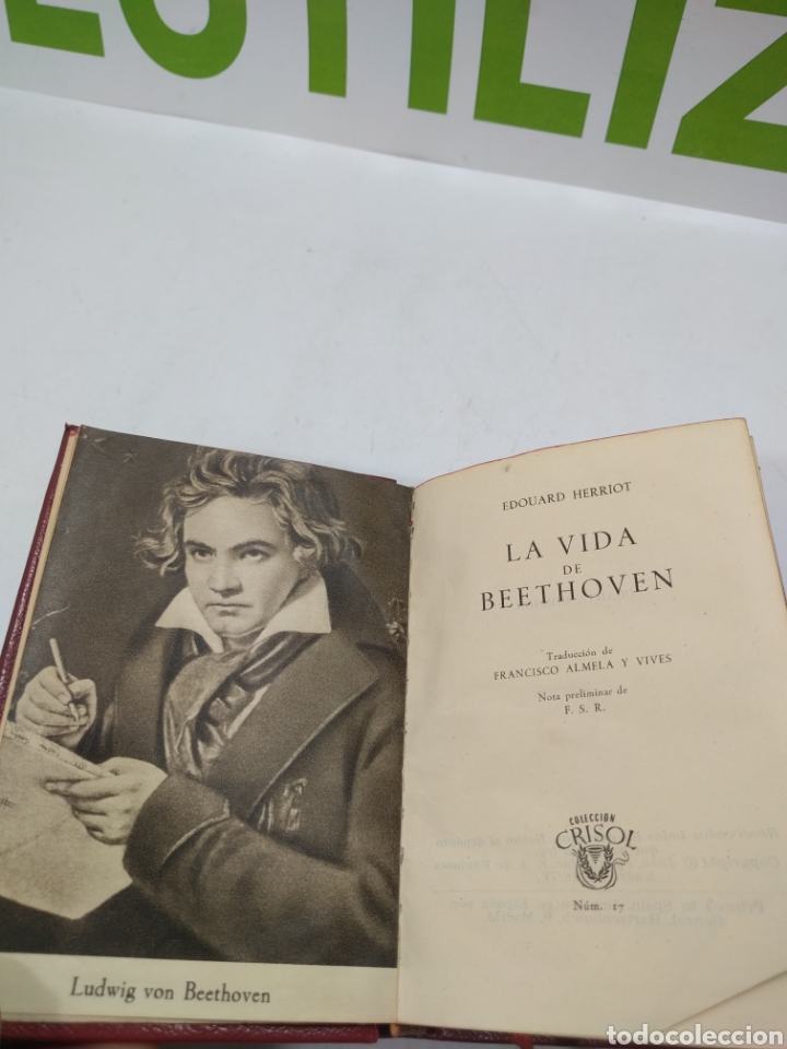 Libros de segunda mano: La vida de Beethoven. Edouard Herriot. Colecci&oacute;n crisol - Foto 3