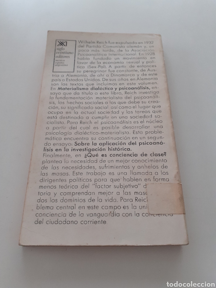 Libros de segunda mano: Materialismo dialecto y psicoan&aacute;lisis, Wilhelm Reich, 1975 - Foto 2