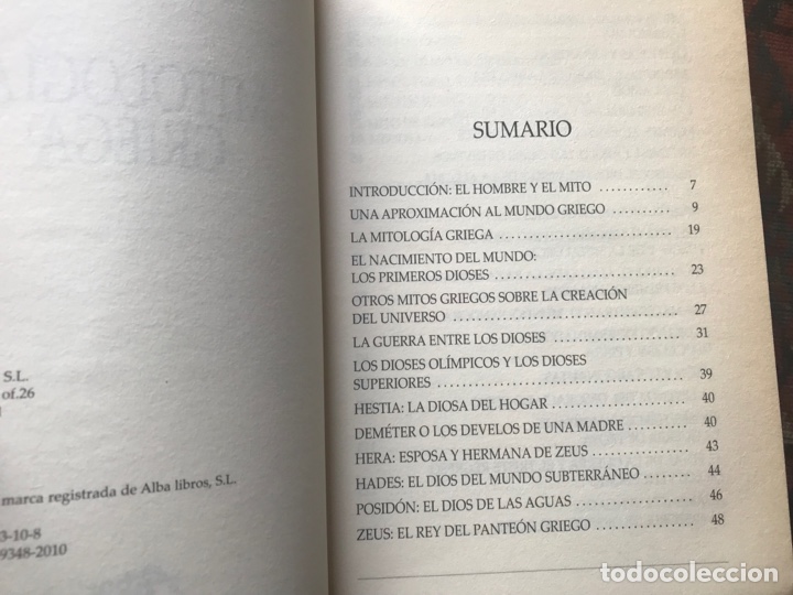 Libros de segunda mano: Mitolog&iacute;a griega. Albor - Foto 4
