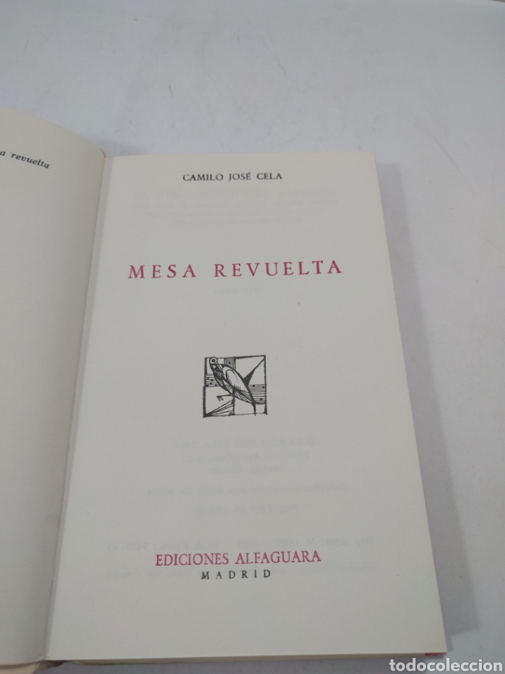 Libros de segunda mano: Mesa revuelta. Camilo Jos&eacute; Cela. Hombres hechos e ideas. - Foto 3