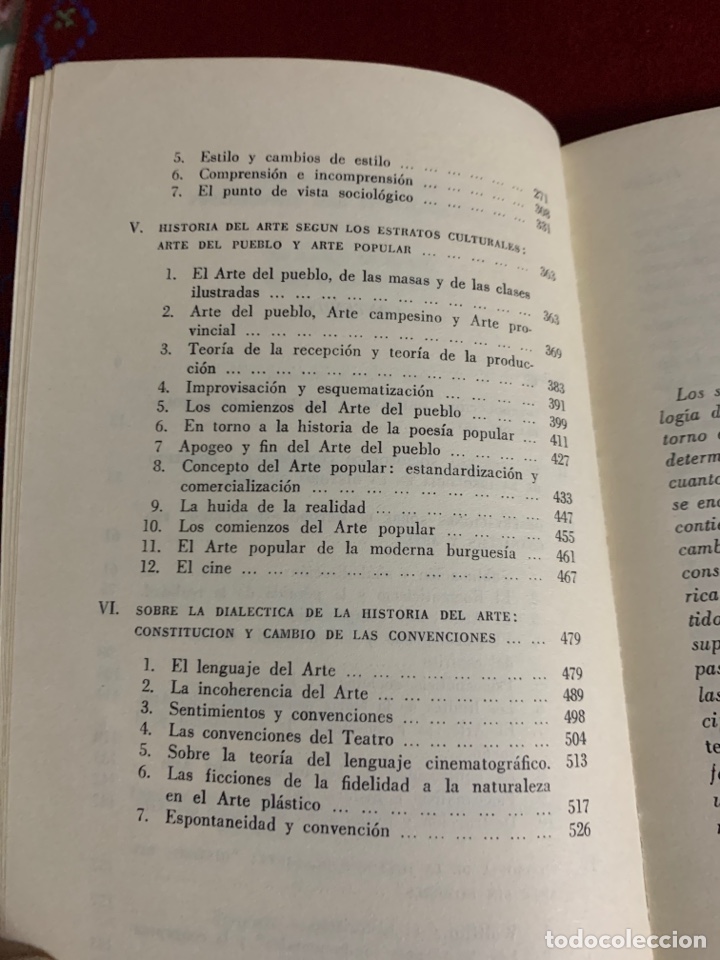 Libros de segunda mano: Introducci&oacute;n a la Historia del Arte. Arnold Hauser. - Foto 5