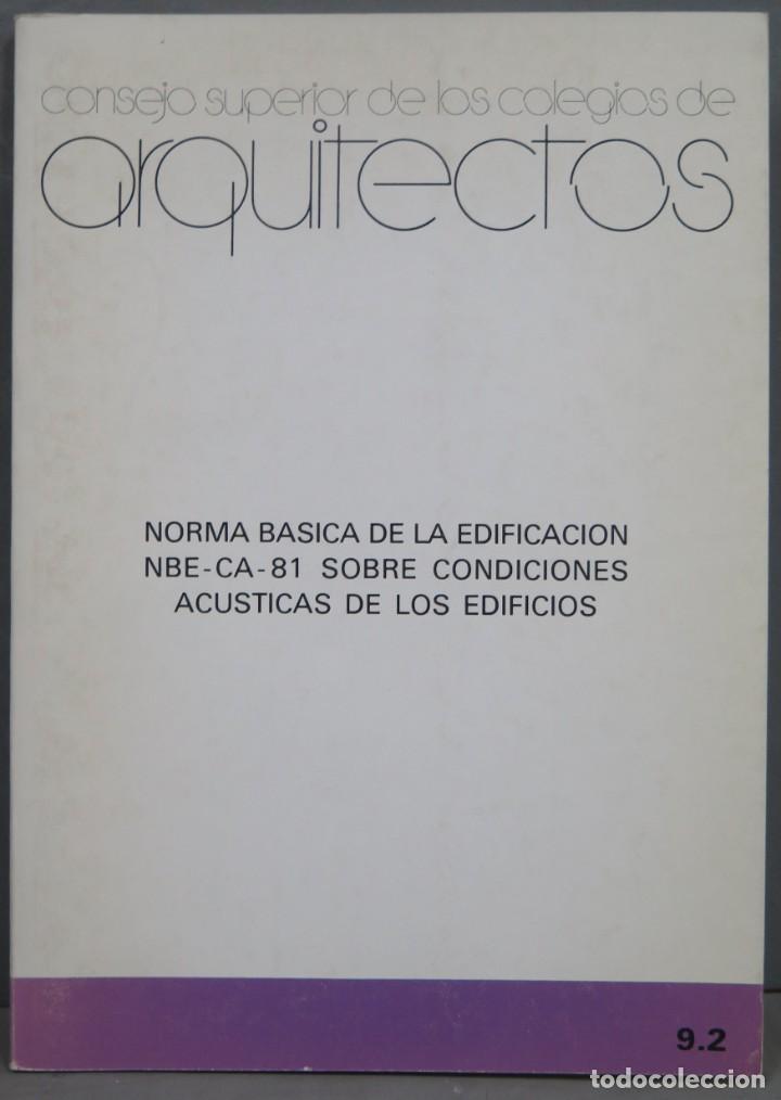 Libros de segunda mano: NORMA BASICA DE LA EDIFICACION SOBRE CONDICIONES ACUSTICAS DE LOS EDIFICIOS - Foto 1