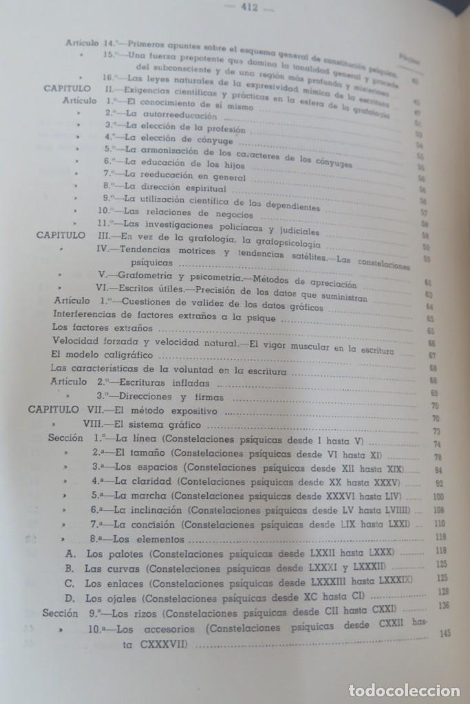Libros de segunda mano: TRATADO DE GRAFOPSICOLOGIA. MARCHESAN - Foto 4