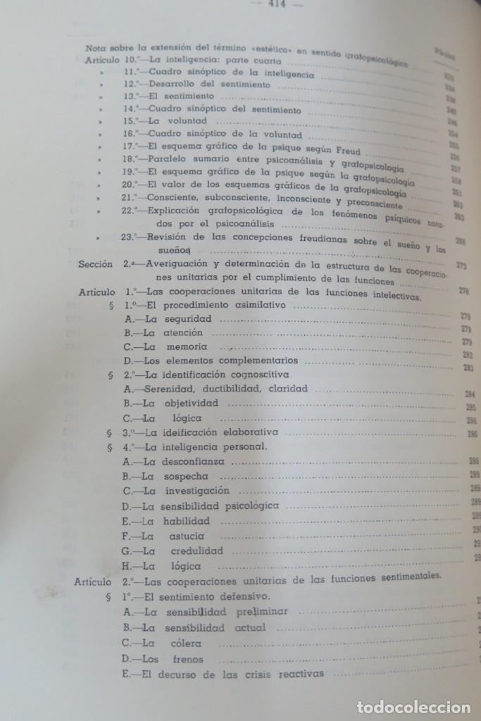 Libros de segunda mano: TRATADO DE GRAFOPSICOLOGIA. MARCHESAN - Foto 6