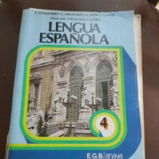 Libros de segunda mano: LIBRO LENGUA ESPAÑOLA EGB ANAYA 4 COLEGIO EDUCACIÓN GENERAL BÁSICA. Lote 309974843