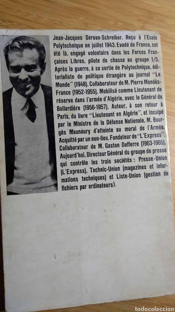 Libros de segunda mano: Le d&eacute;fi am&eacute;ricain - Jean-Jacques Servan-Schreiber - Foto 2