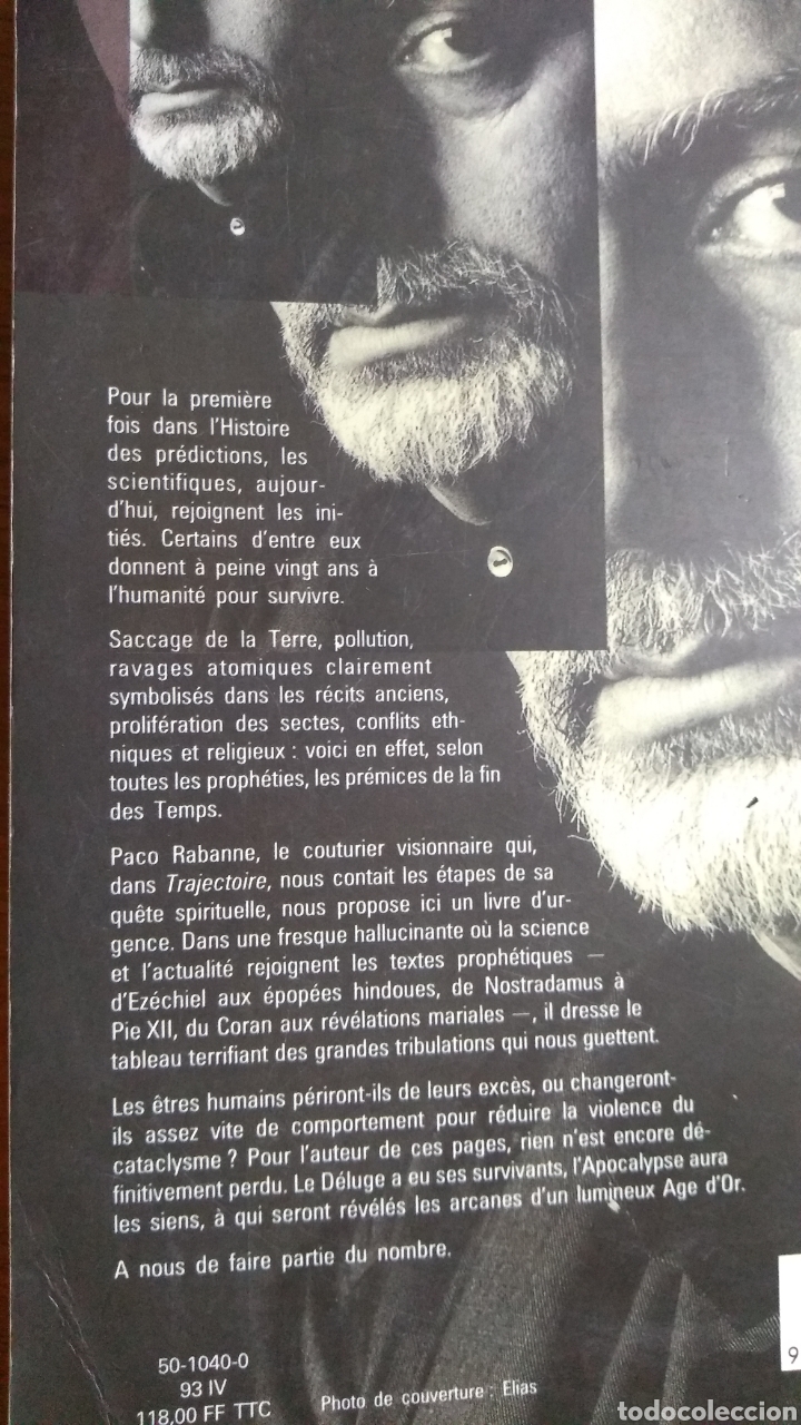 Libros de segunda mano: La fin des temps - Paco Rabanne - Foto 2