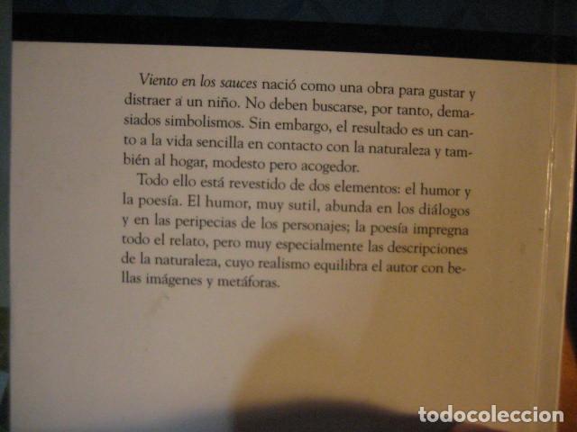 Libros de segunda mano: El viento en los sauces - Grahame, Kenneth COMO NUEVO - Foto 3
