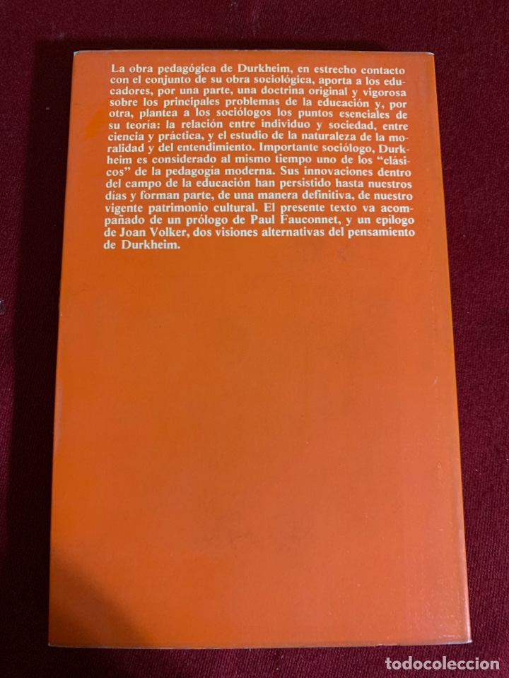 Libros de segunda mano: Educaci&oacute;n y sociolog&iacute;a. &Eacute;mile Durkheim. - Foto 2
