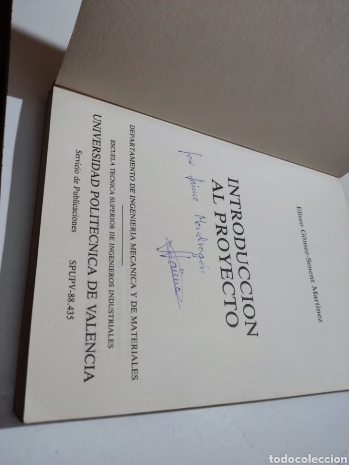 Libros de segunda mano: Libro introducci&oacute;n al proyecto, Eliseo G&oacute;mez - Foto 2