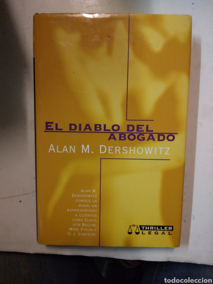 Libros de segunda mano: Alan M. Dershowitz, El diablo del abogado, Editorial Beta - Foto 1