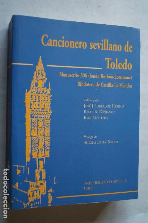 Libros de segunda mano: CANCIONERO SEVILLANO DE TOLEDO. VV.AA - Foto 1