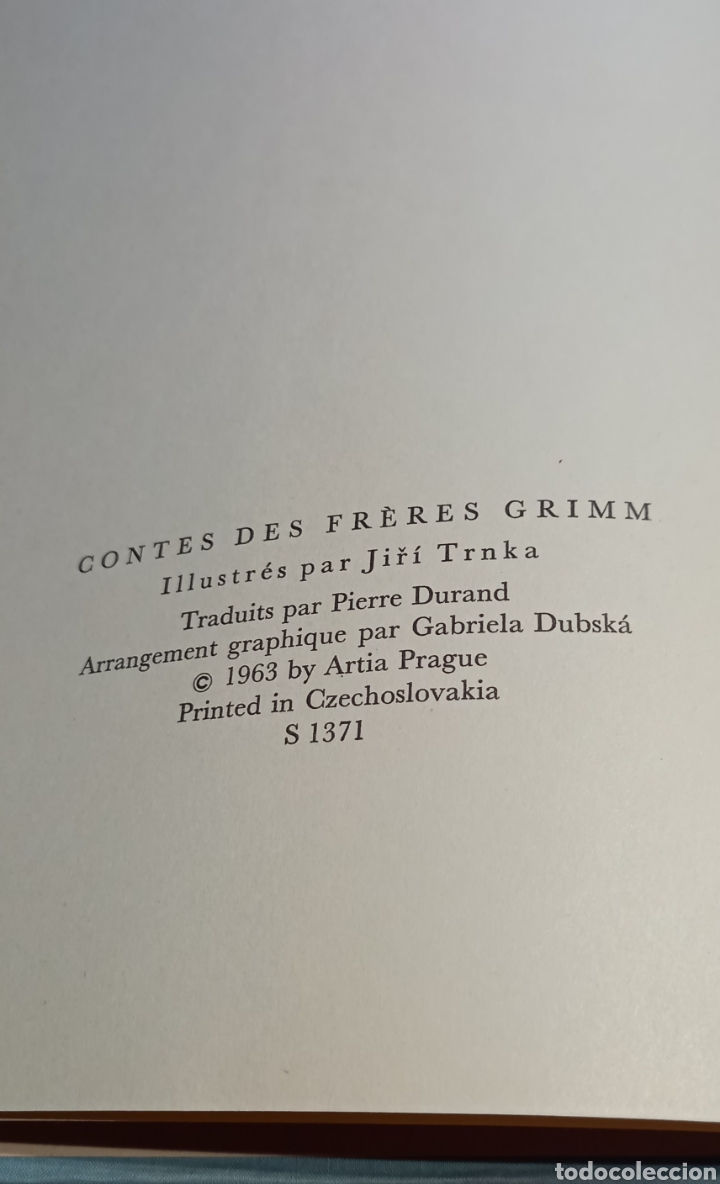 Libros de segunda mano: Libro de cuentos de los hermanos Grimm.1963 (en franc&eacute;s) - Foto 2
