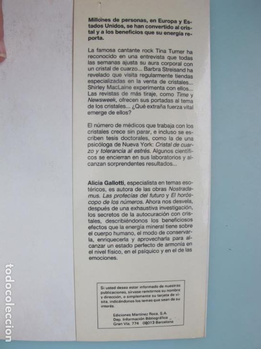 Libros de segunda mano: EL PODER M&Aacute;GICO DE LOS CRISTALES.- A. GALLOTTI.- EDIT. MAARTINEZ ROCA. 1988 - Foto 4