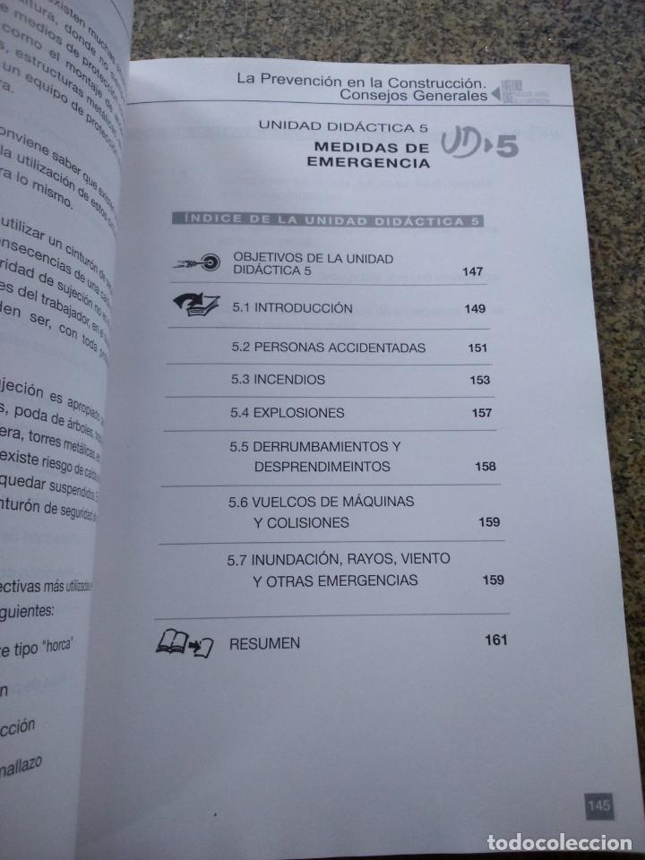 Libros de segunda mano: LA PREVENCION EN LA CONSTRUCCION -- CONSEJOS GENERALES -- 2001 -- - Foto 3