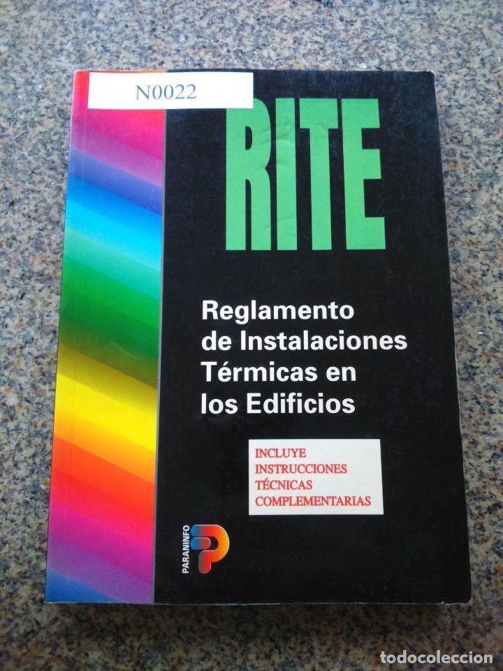 Libros de segunda mano: RITE - REGLAMENTO DE INSTALACIONES TERMICAS EN LOS EDIFICIOS -- 1999 -- - Foto 1
