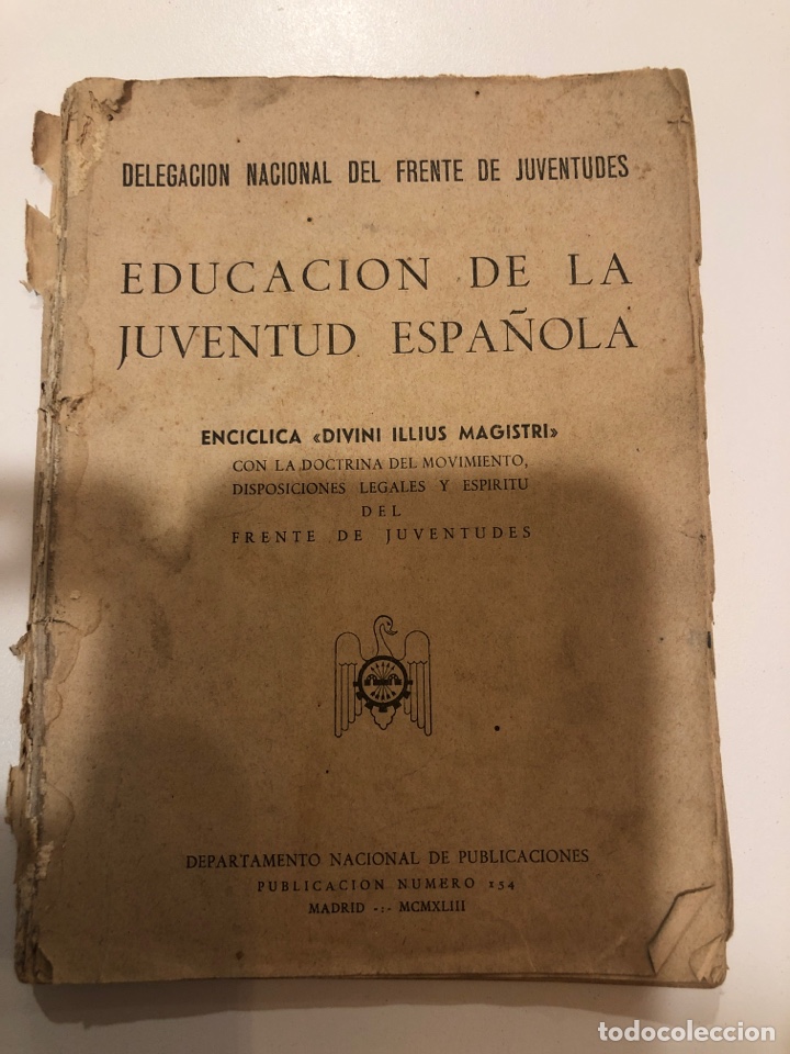 Libros de segunda mano: Educaci&oacute;n de la juventud espa&ntilde;ola - Foto 1