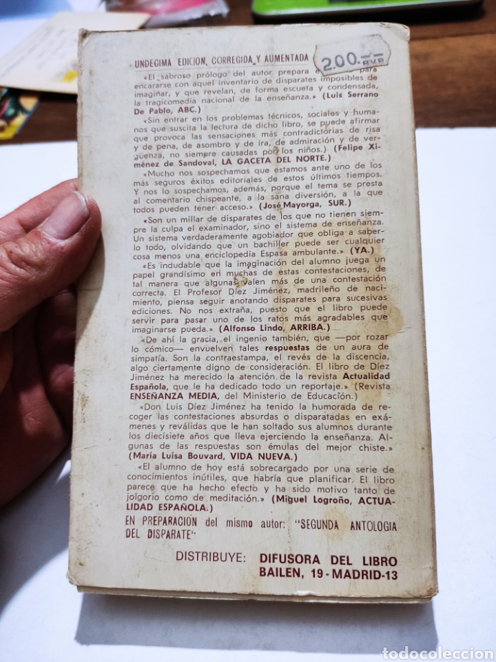 Libros de segunda mano: Libro antolog&iacute;a del disparate - Foto 5