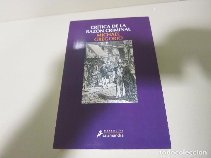 Libros de segunda mano: CRITICA DE LA RAZON CRIMINAL. - GREGORIO, Michael. - Foto 1